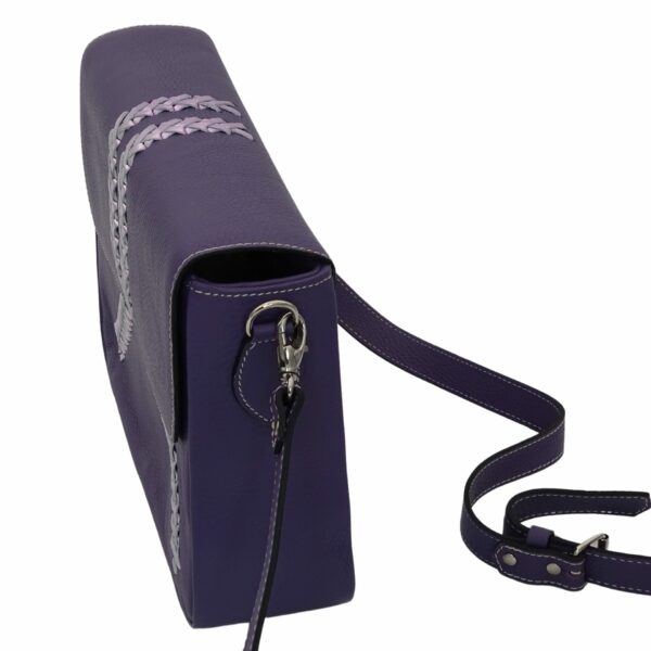 Sac à main "malvina" lilas en cuir – Image 2