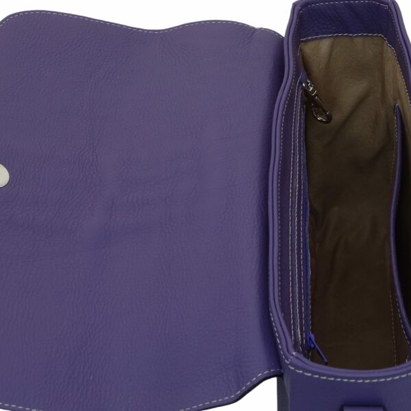 Sac à main "malvina" lilas en cuir – Image 7