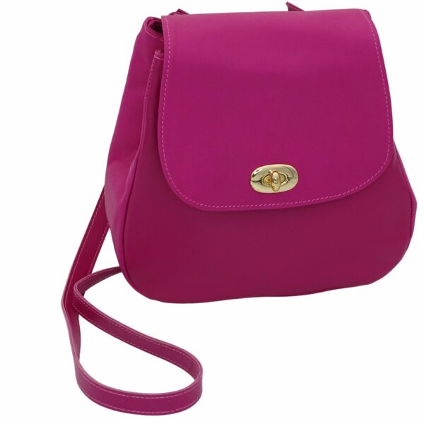 Sac à main "Elly" rose en cuir