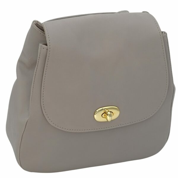 Sac à main "Elly" gris en cuir