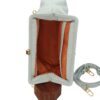 Sac à main en cuir "Mery" cendré – Image 4