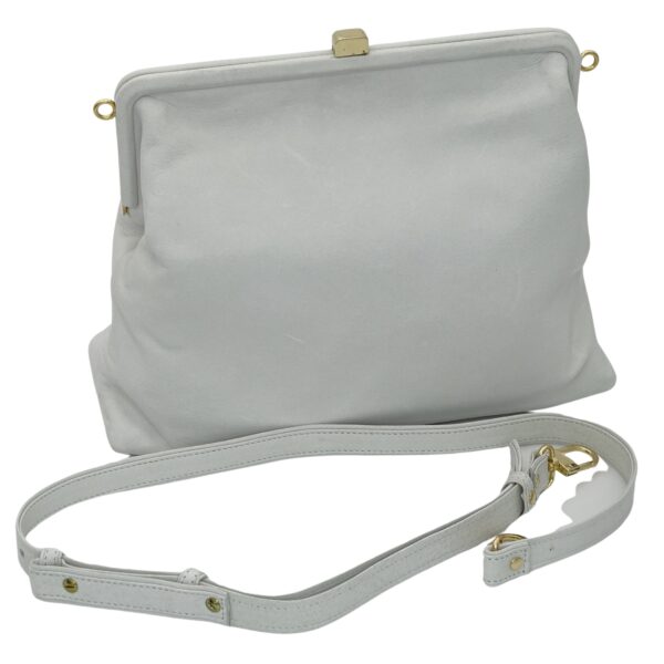 Sac à main en cuir "Mery" gris nuage